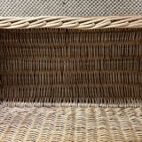 Vintage rattan chest bench