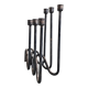 Set of 3 modern mid-century candle holders by Lino Sabattini