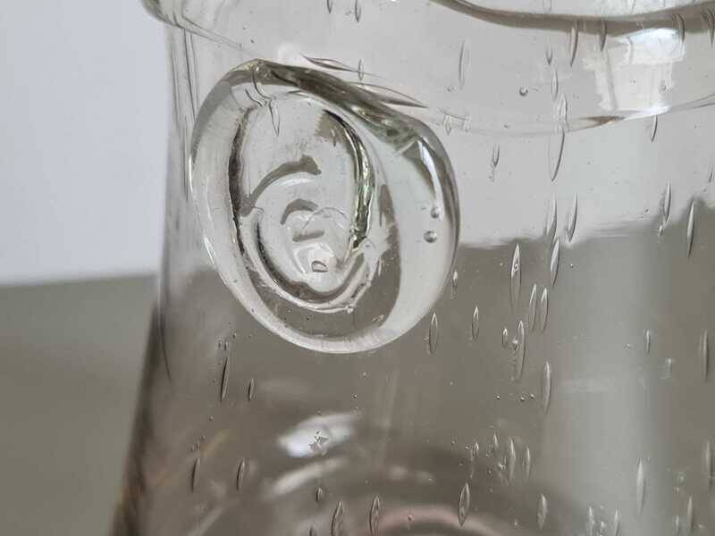 Bubble glass vase from Biot, France | Hand-blown vintage