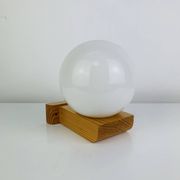 Vintage Tissot opaline globe and pin wall light.