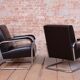 Bauhaus Leather Armchairs from Hynek Gottwald, Czech, 1930s, Set of 2