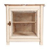 Wooden pantry and white mesh