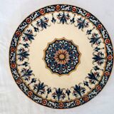 2 decorative wall plates Gien, circa 1900