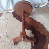Mahogany and marble pedestal table