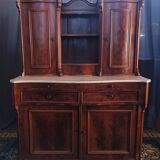 English mahogany shelf sideboard 19th