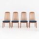 Set de 4 chaises de salle à manger par Kai Kristiansen pour Schou Andersen.