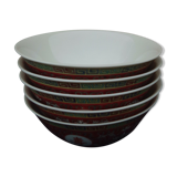 5 soup bowls in chinese earthenware diam 16.5 cm