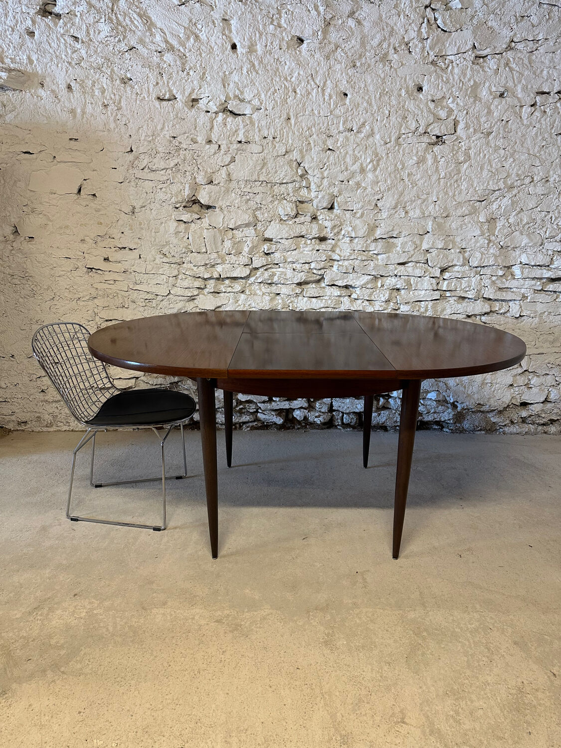 Vintage rosewood extendable dining table