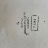Sarreguemines Digoin rosebud floral pattern plate