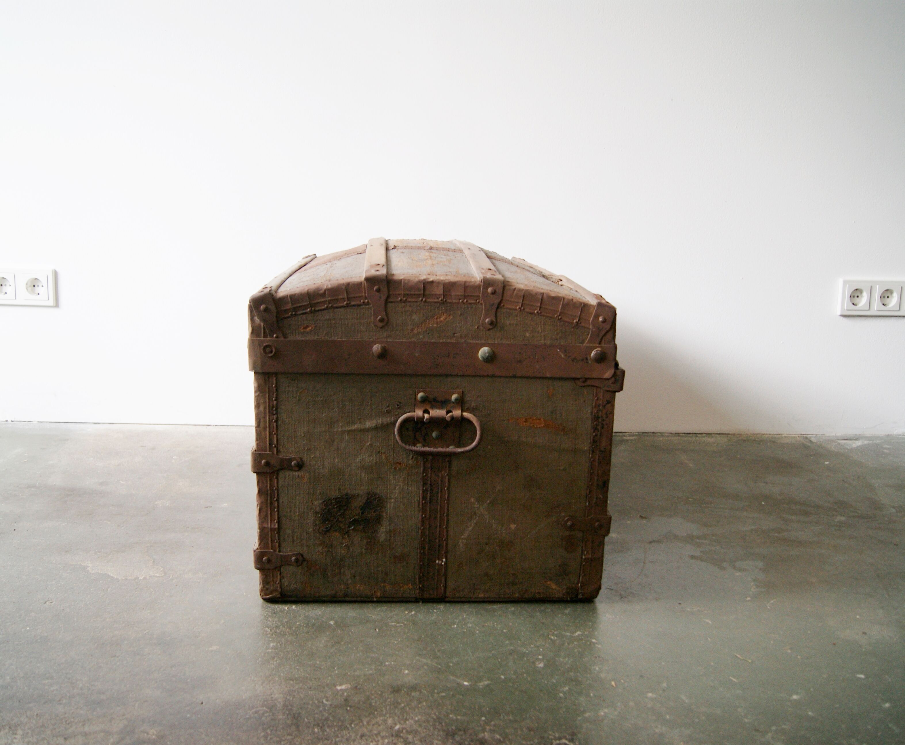 Coffre en bois, style industriel