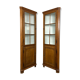 Corner cabinets oak