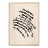 Abstract black composition 50x70 after a painting by Eawy