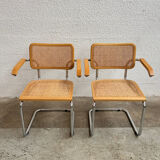 Pair of armchairs Cesca B64 Marcel Breuer