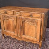 Two-door walnut buffet Louis XV period 19th century