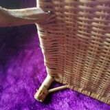 Wicker folding chair