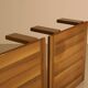 Pair of walnut coffee tables by Mario Marenco for Mobil Girgi 70's