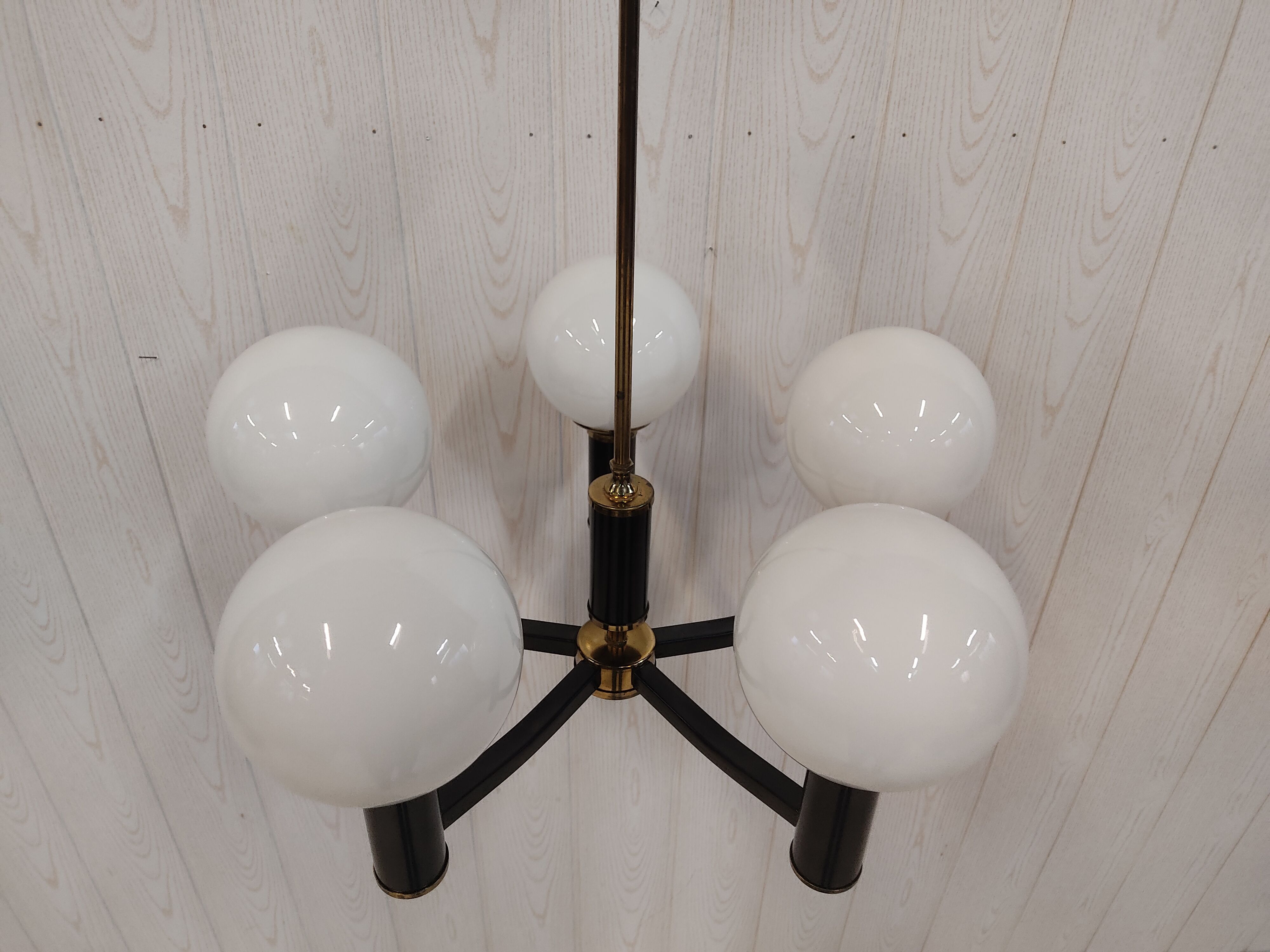 Vintage chandelier 5 burners 70s