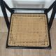 4 chaises pliantes bois et rotin