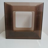 Porte-vinyle en plexi fumé