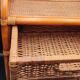 Vintage rattan bedside