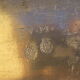 Three dishes in antique tin