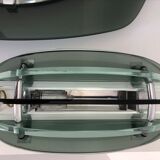 Veca mirror and 2 matching Veca wall lights made in Italy