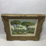 A. ledieu - oil on canvas saint raphael