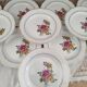Set of 12 dessert plates Sarreguemines model Gérardmer