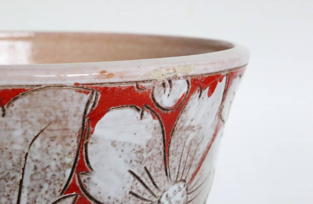 Italian ceramic flowerpot by Fratelli Fanciullacci, circa 1950/60 / size 3