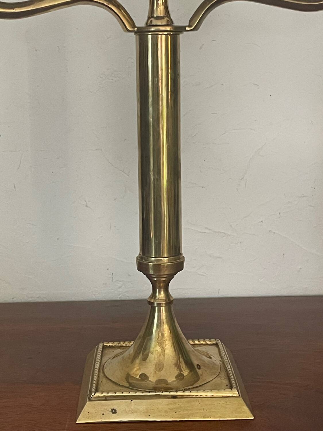 Pair of brass candlesticks