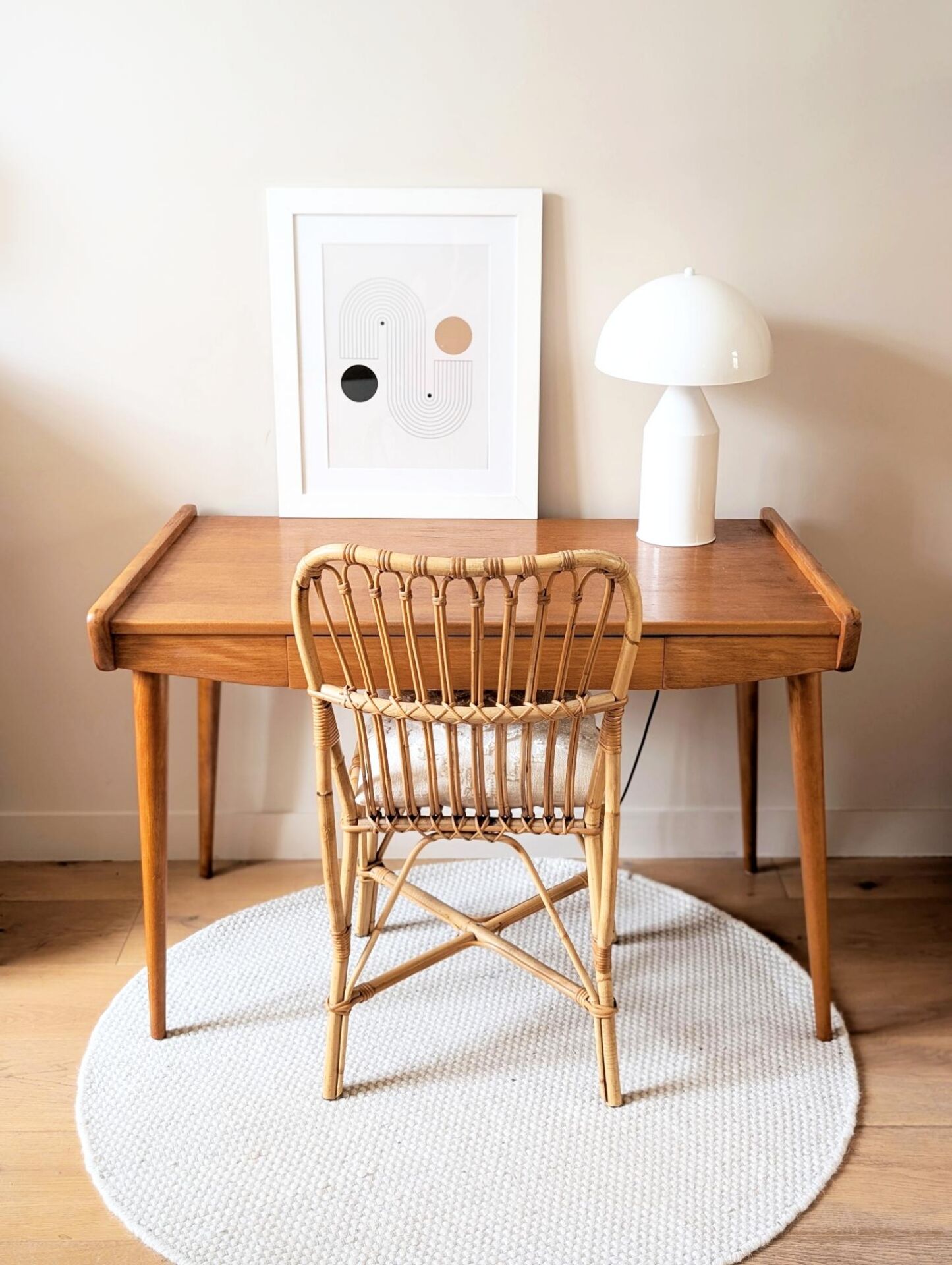 Vintage Scandinavian (Danish) desk, 1960s-70s.