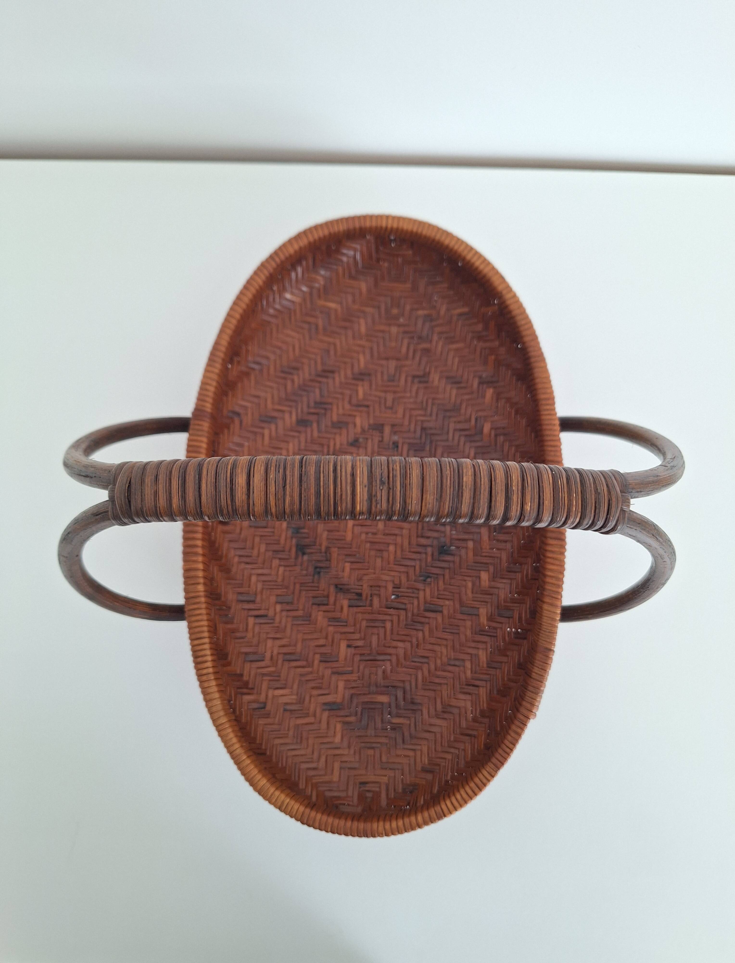 Vintage bamboo basket