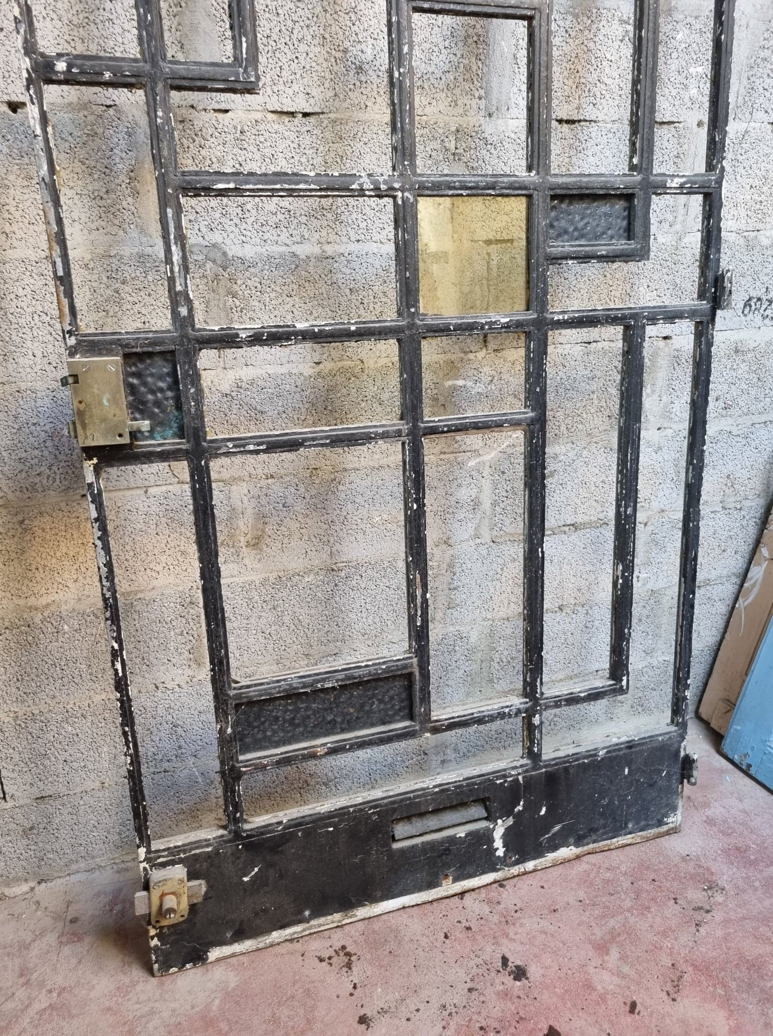 Art Deco period house door in cast iron