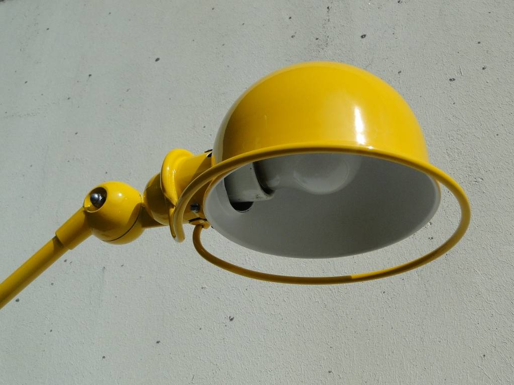 Jieldé lamp yellow 2 arms of Jean Louis Domecq