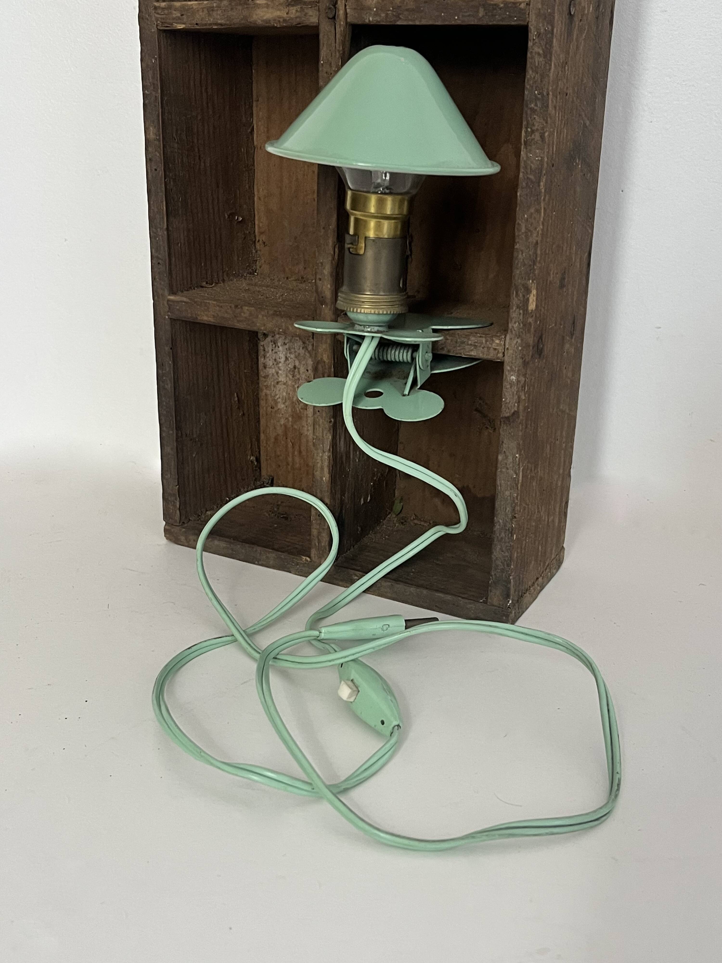 Lampe pince champignon, vintage
