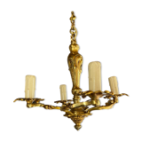 Gilded bronze chandelier Louis XV