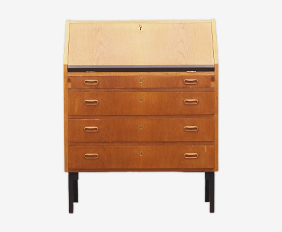 Secrétaire en chêne, design danois, années 60, Danemark