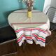 Nappe bayadère et 4 serviettes