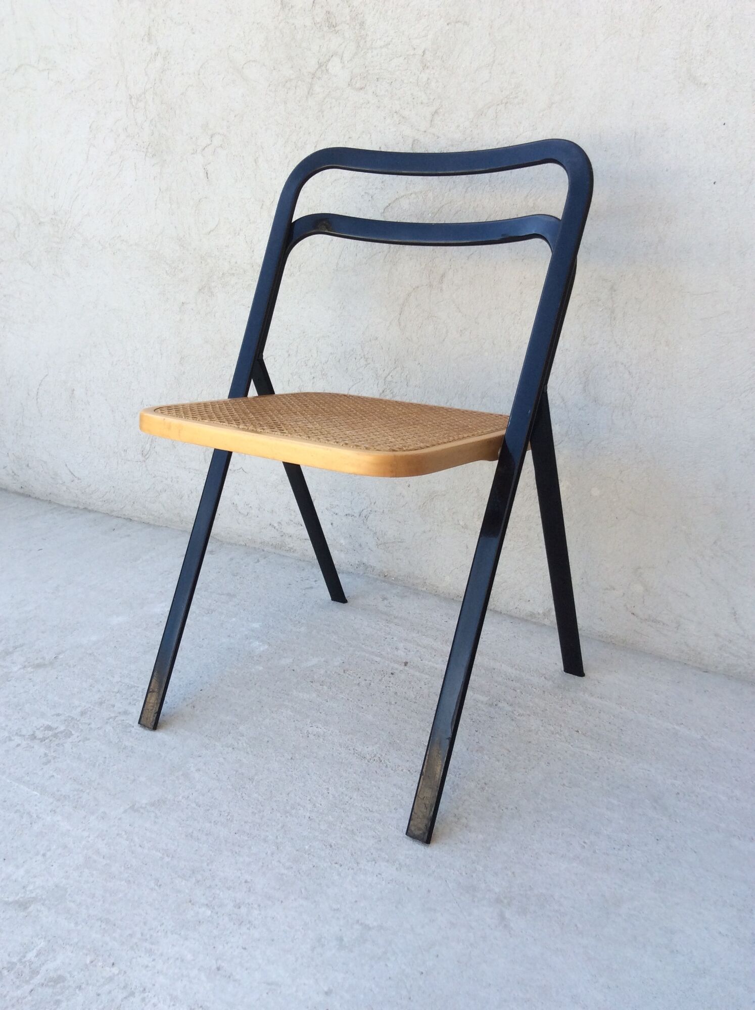 2 vintage Giorgio Cattelan folding chairs for Cidue 70s