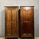Pair of late 19th century bonnetières in stained beech circa 1880