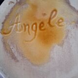 Ceramic jug signed Angèle