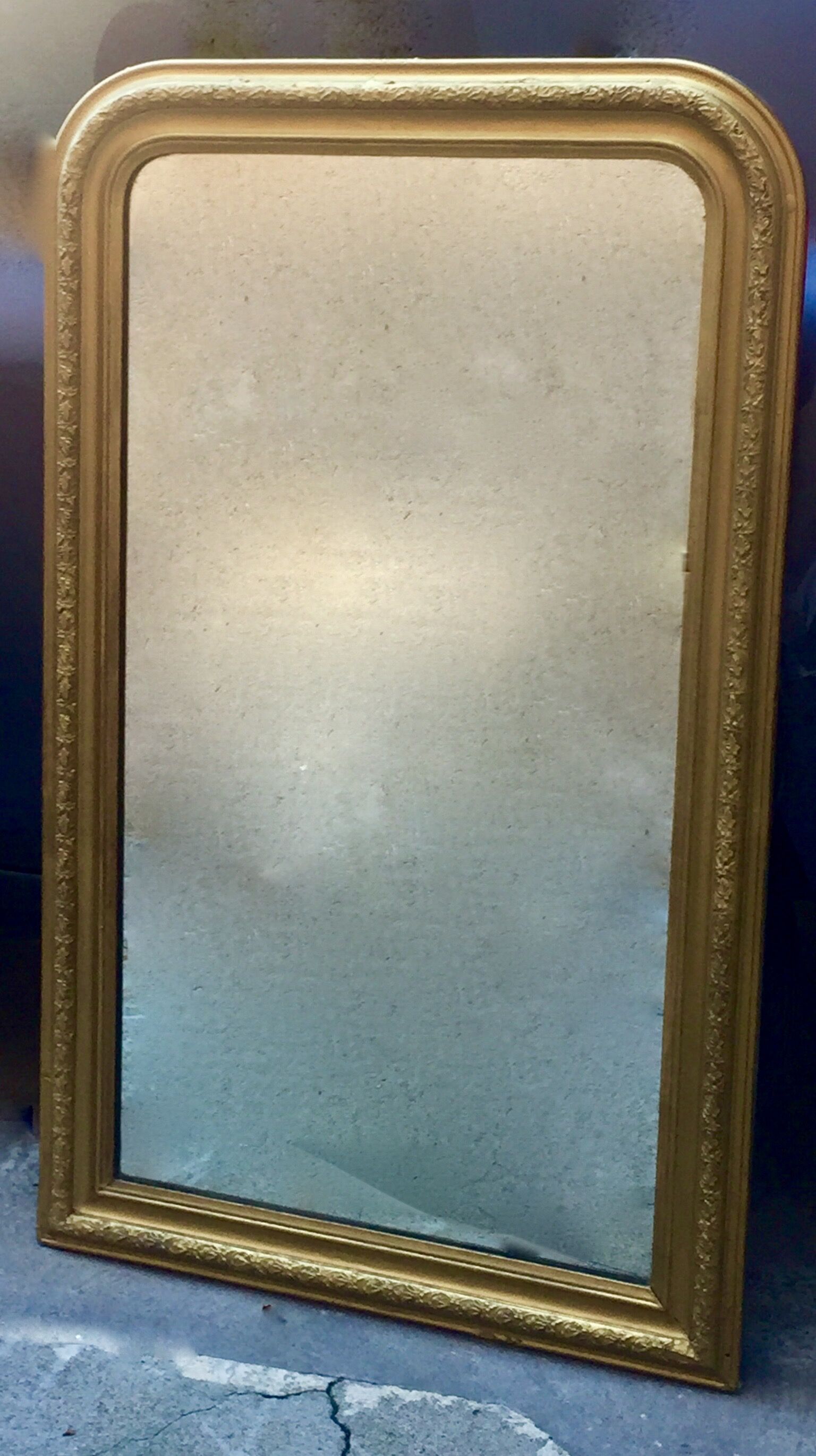 Mirror gold 87x144cm