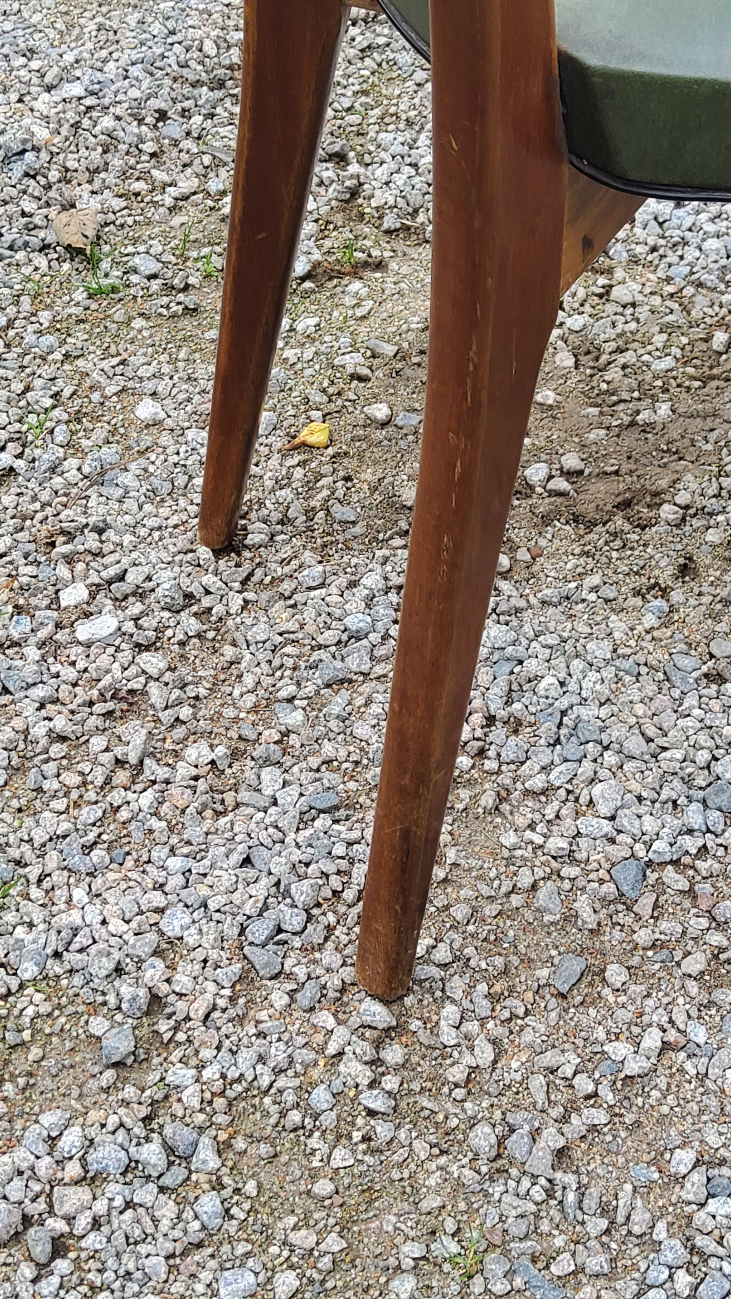 Pair of 50's Scandinavian style mahogany chairs