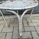 pair of antique wrought iron garden chairs