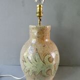 Ceramic lamp foot by Jean Claude Monange, 60s-70s