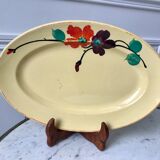 Oval flat digoin sarreguemines model "ginette" years 30-40