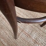 Wooden and cane bistro chairs