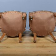 Paire de chaises en chêne, style Louis-Philippe, milieu XXème