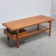 Table basse double face rare par Jos De Mey pour Van Den Berghe-Pauvers, années 1960.