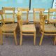Lot de 12 chaises de bistrot bar bois vintage luterma